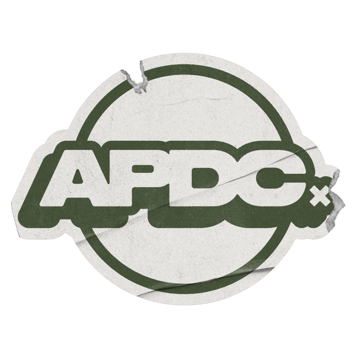 APDC Logo sticker mockup